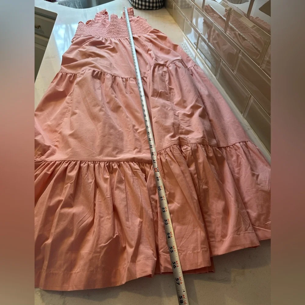 Abercrombie & Fitch Pink Tiered Maxi Sundress